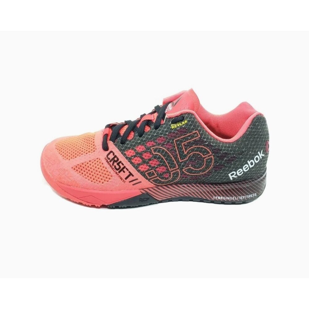 Reebok CrossFit Nano 5.0 Training Shoes Black Red Kevlar Womens Size US 7